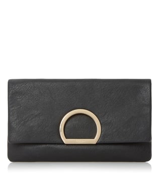 Dune London Black Plain Synthetic Small Elex Clutch Dune London Black Plain Synthetic Small Elex Clutch