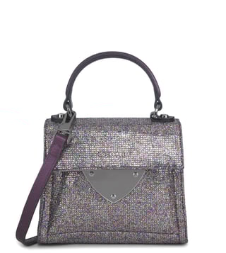 Coccinelle Multicolor Orchidee Met B14 Glitter Satchel Coccinelle Multicolor Orchidee Met B14 Glitter Satchel