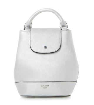 Dune London Silver Small Dieber Backpack Dune London Silver Small Dieber Backpack