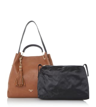 Dune London Tan Synthetic Large Daura Shoulder Bag Dune London Tan Synthetic Large Daura Shoulder Bag