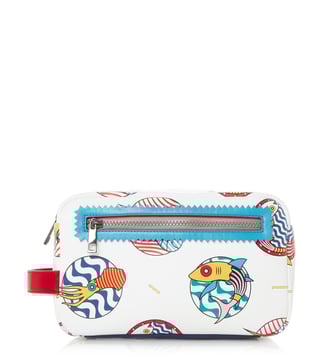 Kit Neale X Dune London White Gamma Small Wash Bag Kit Neale X Dune London White Gamma Small Wash Bag