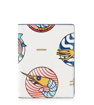Kit Neale X Dune London White Triggers Small Passport Holder Kit Neale X Dune London White Triggers Small Passport Holder