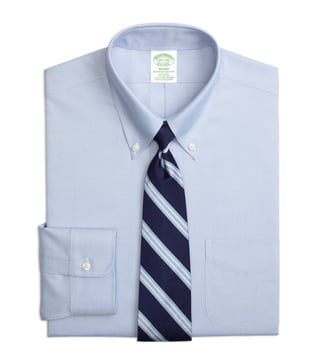 Brooks Brothers Blue Non-Iron Milano Fit Dress Shirt Brooks Brothers Blue Non-Iron Milano Fit Dress Shirt