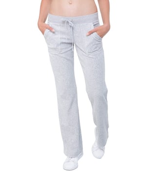 Juicy Couture Grey Velour Interwoven JC Del Rey Pants Juicy Couture Grey Velour Interwoven JC Del Rey Pants