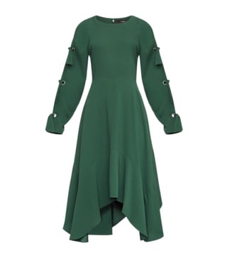 BCBG Maxazria Green Cicely Woven Cocktail Dress BCBG Maxazria Green Cicely Woven Cocktail Dress