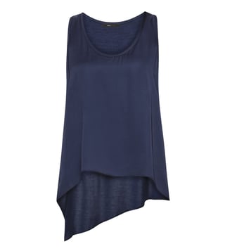 BCBG Maxazria Blue Lola Woven Sportswear Top BCBG Maxazria Blue Lola Woven Sportswear Top
