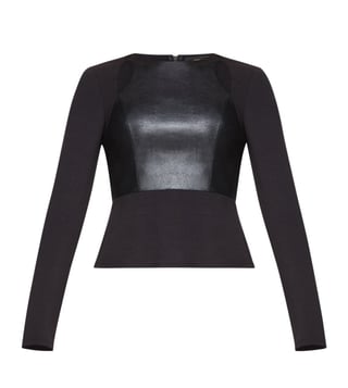 BCBG Maxazria Black Bianka Knit Sportswear Top BCBG Maxazria Black Bianka Knit Sportswear Top