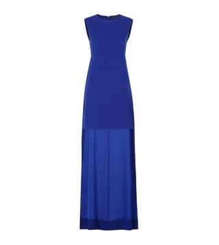 BCBG Maxazria Blue High Low Leandra Dress BCBG Maxazria Blue High Low Leandra Dress