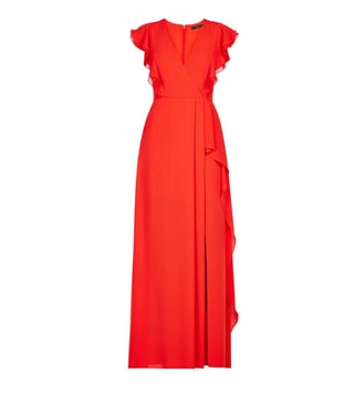 BCBG Maxazria Red Callie Woven Evening Dress BCBG Maxazria Red Callie Woven Evening Dress