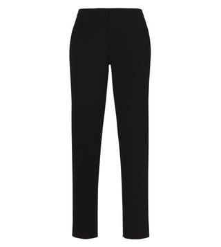 BCBG Maxazria Black Tarik Straight-Leg Trousers BCBG Maxazria Black Tarik Straight-Leg Trousers