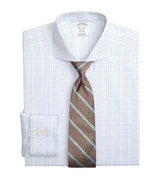 Brooks Brothers Aqua Regent Fit Non-Iron Shirt Brooks Brothers Aqua Regent Fit Non-Iron Shirt