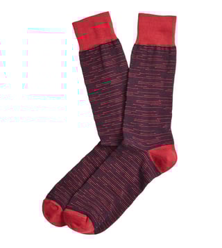 Brooks Brothers Red Fleece Navy & Red Feeder Crew Socks Brooks Brothers Red Fleece Navy & Red Feeder Crew Socks