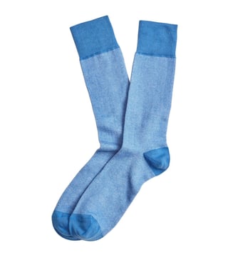 Brooks Brothers Red Fleece Pastel Blue Oxford Crew Socks Brooks Brothers Red Fleece Pastel Blue Oxford Crew Socks