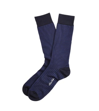 Brooks Brothers Navy Striped Crew Socks Brooks Brothers Navy Striped Crew Socks