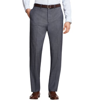 Brooks Brothers Blue Milano Fit UB Tic Trousers Brooks Brothers Blue Milano Fit UB Tic Trousers