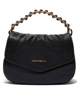 Coccinelle Noir Julie Mini Leather Clutch Coccinelle Noir Julie Mini Leather Clutch