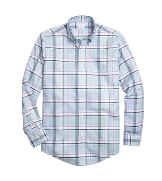 Brooks Brothers Purple Non Iron Oxford Yarn Dyed Sport Shirt Brooks Brothers Purple Non Iron Oxford Yarn Dyed Sport Shirt
