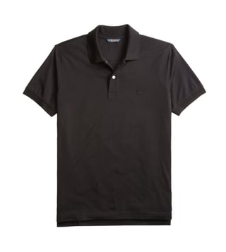 Brooks Brothers Black Supima Jersey Slim Fit Polo T-Shirt Brooks Brothers Black Supima Jersey Slim Fit Polo T-Shirt