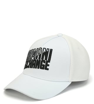 Armani Exchange Bianco Printed Sports Baseball Cap Armani Exchange Bianco Printed Sports Baseball Cap
