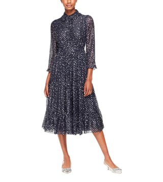 Kate Spade Rich Navy Night Sky Lurex Dress Kate Spade Rich Navy Night Sky Lurex Dress