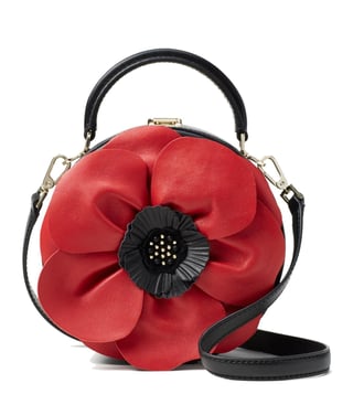 Kate Spade Black & Red Poppy Cross Body Bag Kate Spade Black & Red Poppy Cross Body Bag