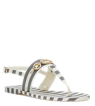 Kate Spade Blue & Cream Polly T-Strap Sandals Kate Spade Blue & Cream Polly T-Strap Sandals