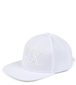 Armani Exchange Bianco Vintage Textured Baseball Cap Armani Exchange Bianco Vintage Textured Baseball Cap