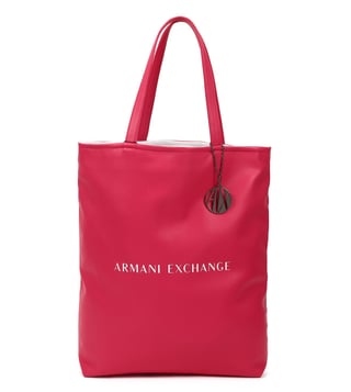 Armani Exchange Pink & White Large Reversible Tote Armani Exchange Pink & White Large Reversible Tote
