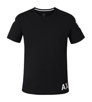 Armani Exchange Black Regular Fit T-Shirt Armani Exchange Black Regular Fit T-Shirt