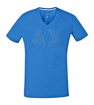 Armani Exchange Mykonos Mesh Logo V Neck T-Shirt Armani Exchange Mykonos Mesh Logo V Neck T-Shirt