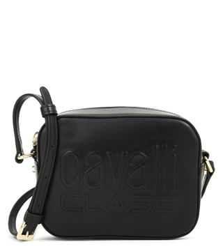 Cavalli Class Black Nancy Small Cross Body Bag Cavalli Class Black Nancy Small Cross Body Bag