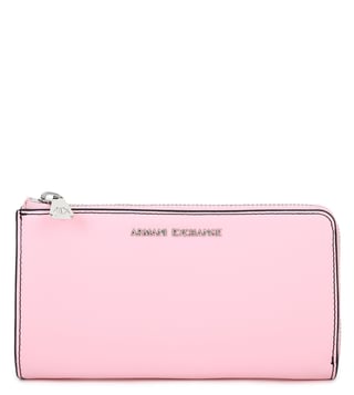 Armani Exchange Rose Shadow Half Zip Wallet Armani Exchange Rose Shadow Half Zip Wallet