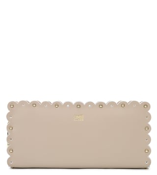 Cavalli Class Taupe Leolace Leather Wallet Cavalli Class Taupe Leolace Leather Wallet