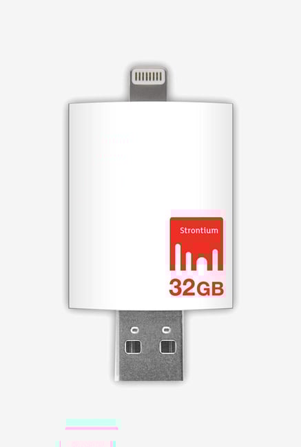 Strontium Nitro iDRIVE Pen Drive White Strontium Nitro iDRIVE Pen Drive White