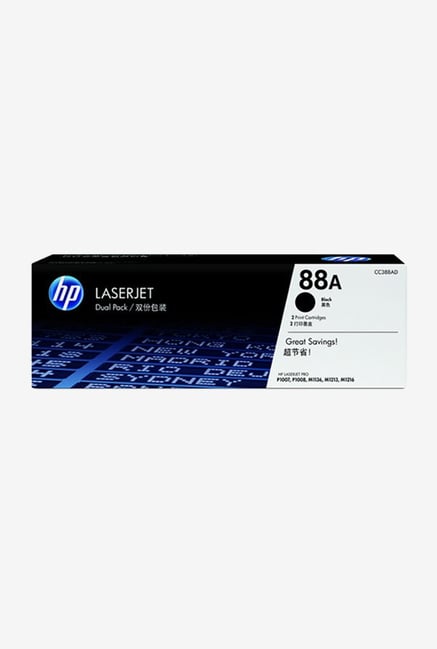 HP 88A Dual Pack CC388AD LaserJet Cartridge Black HP 88A Dual Pack CC388AD LaserJet Cartridge Black