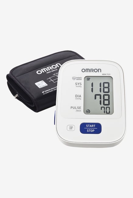 Omron Blood Pressure HEM-7121 Monitor White Omron Blood Pressure HEM-7121 Monitor White