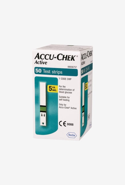 Accu Chek Active 50 Blood Test Strips White Accu Chek Active 50 Blood Test Strips White