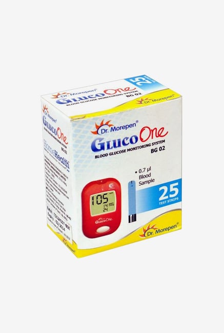Dr Morepen GlucoOne BG-02 Glucometer Red Dr Morepen GlucoOne BG-02 Glucometer Red
