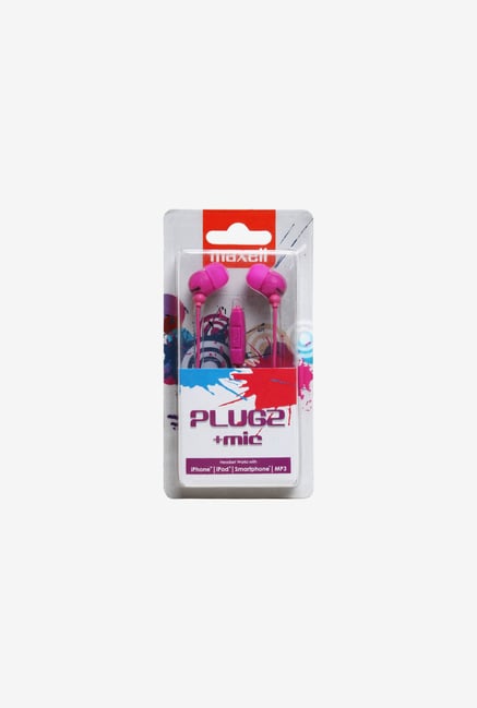 Maxell Plug with Mic-Purple In the Ear Headphone Purple Maxell Plug with Mic-Purple In the Ear Headphone Purple