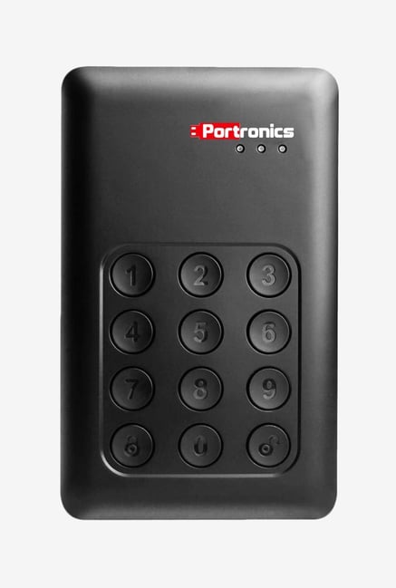 Portronics SECURE D POR 435 500GB Hard Disk Black Portronics SECURE D POR 435 500GB Hard Disk Black