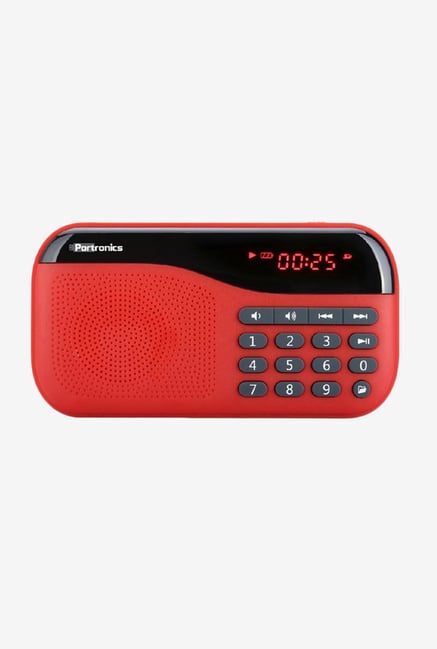 Portronics Plugs Portable POR 143 Sound System Red Portronics Plugs Portable POR 143 Sound System Red