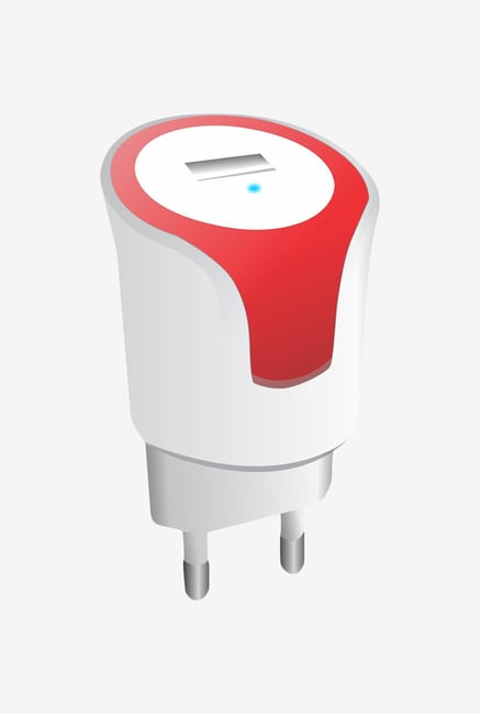 Portronics POR 481 1A AC-USB Charger Red Portronics POR 481 1A AC-USB Charger Red