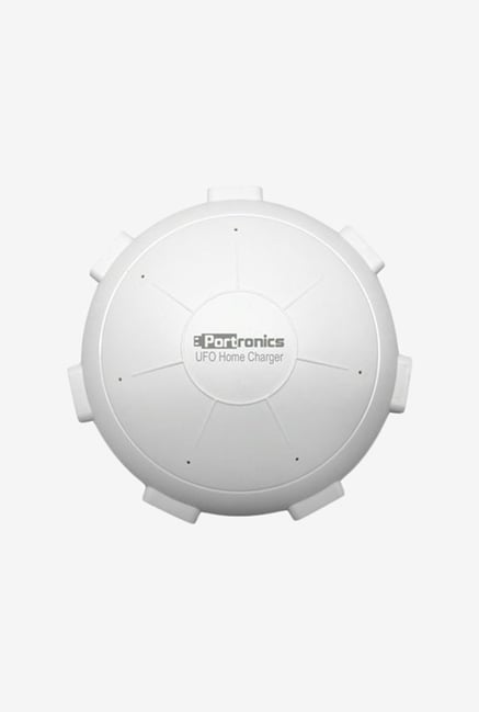 Portronics UFO Home 6 Port POR 343 8A Charging Station White Portronics UFO Home 6 Port POR 343 8A Charging Station White