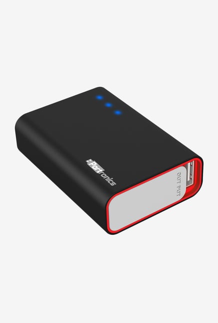 Portronics Charge One POR 310 5200 mAh Power Bank Black Portronics Charge One POR 310 5200 mAh Power Bank Black