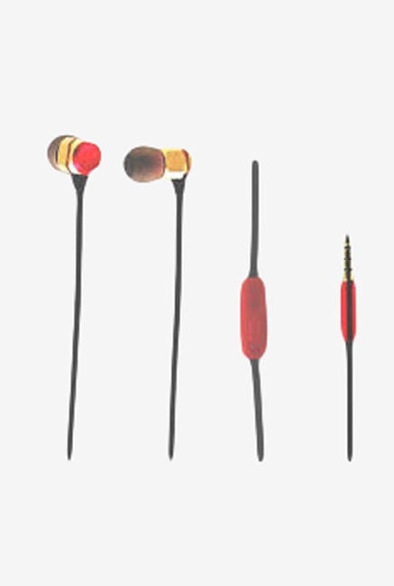 Digitek Dynamic DE 401 In-Ear Headphone Gold and Red Digitek Dynamic DE 401 In-Ear Headphone Gold and Red