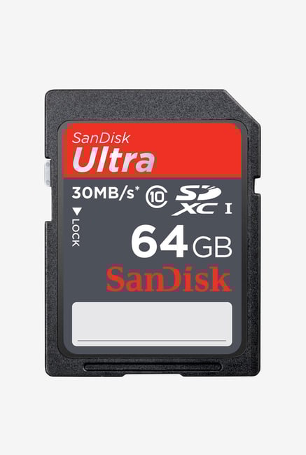 SanDisk Ultra Class 10 SDSDU-064G-U46 64GB Memory Card Black SanDisk Ultra Class 10 SDSDU-064G-U46 64GB Memory Card Black