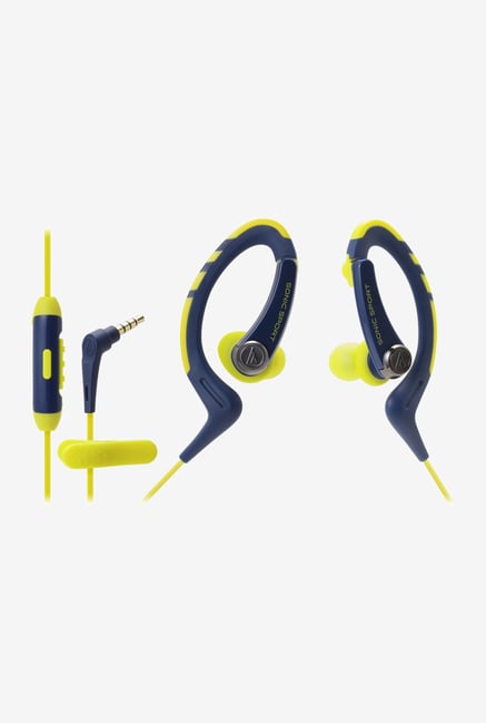Audio-Technica Sport1iSNY Headphones Navy & Yellow Audio-Technica Sport1iSNY Headphones Navy & Yellow
