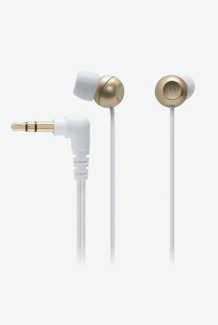 Audio-Technica CKF300 In The Ear Headphones Gold Audio-Technica CKF300 In The Ear Headphones Gold