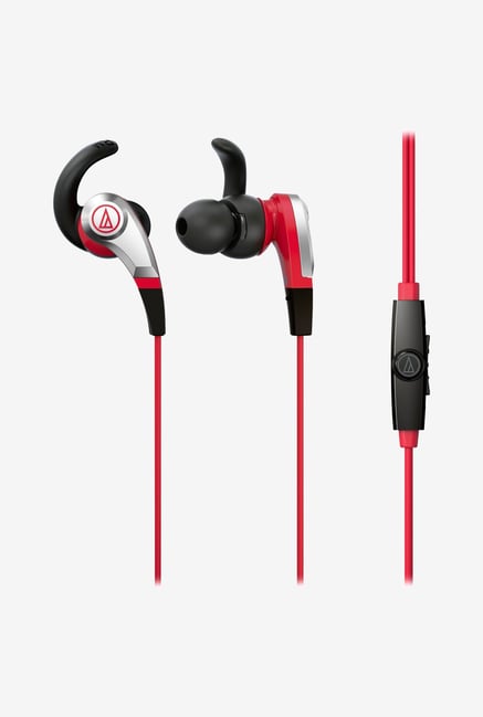 Audio-Technica CKX5iS In The Ear Headphones Red Audio-Technica CKX5iS In The Ear Headphones Red