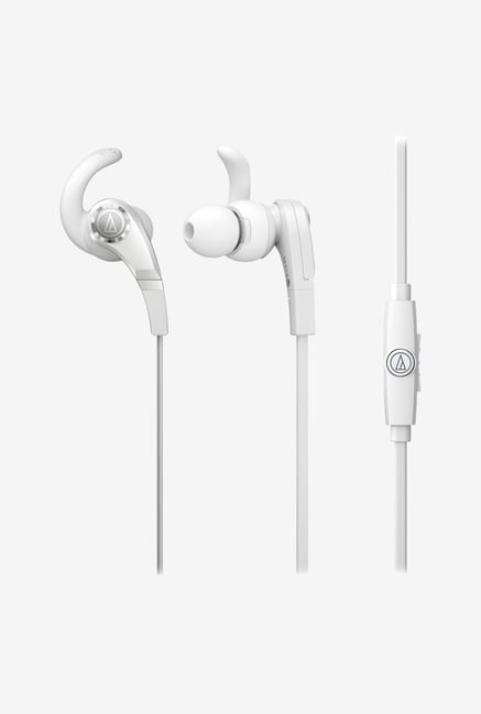 Audio-Technica SonicFuel CKX7IS In The Ear Headphones White Audio-Technica SonicFuel CKX7IS In The Ear Headphones White